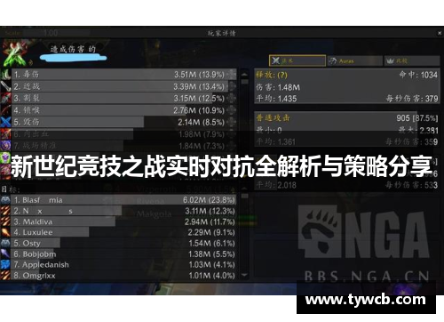 新世纪竞技之战实时对抗全解析与策略分享